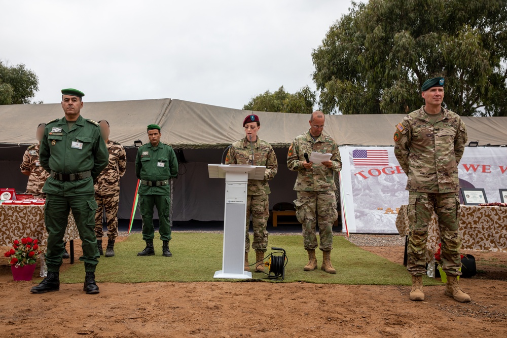 African Lion 2021 - American and Moroccan Wing Exchange Ceremony