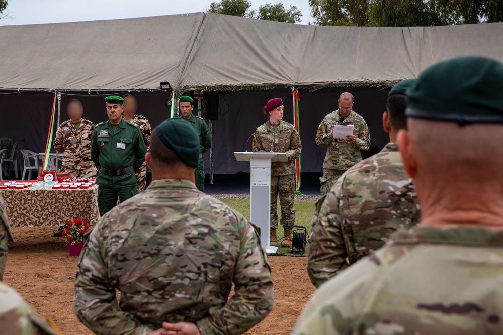 African Lion 2021 - American and Moroccan Wing Exchange Ceremony