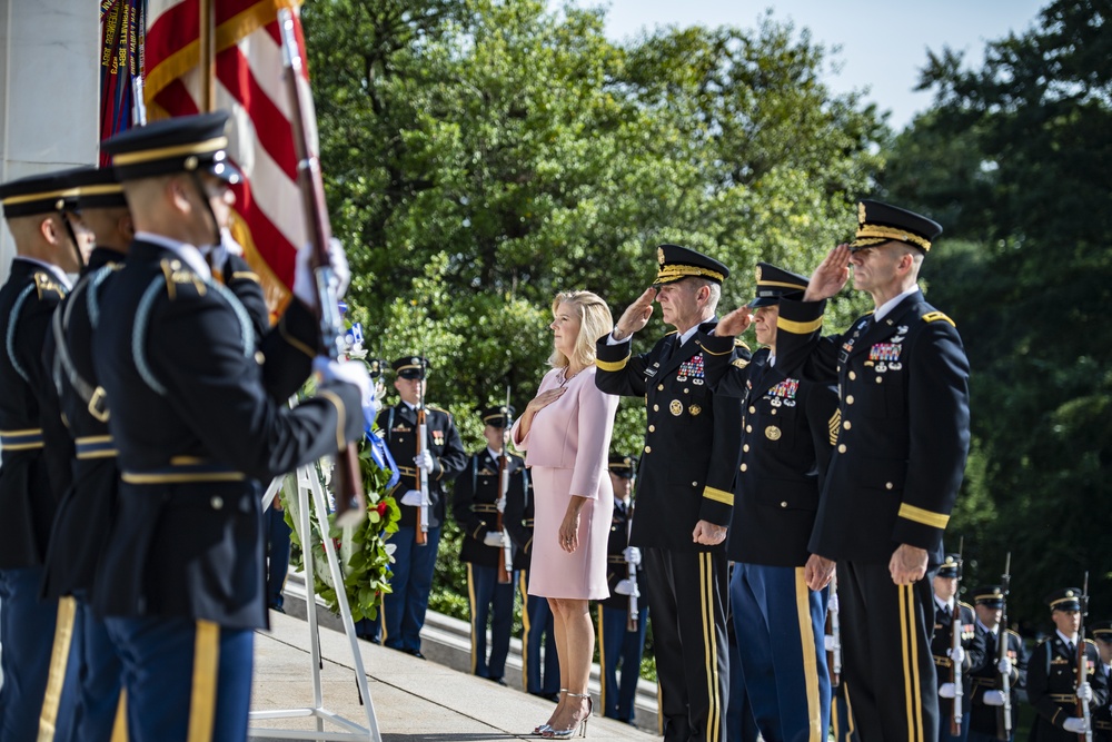 Army Full Honors Wreath-Laying at the Tomb of the Unknown Soldier in Honor of the U.S. Army’s 246th Birthday