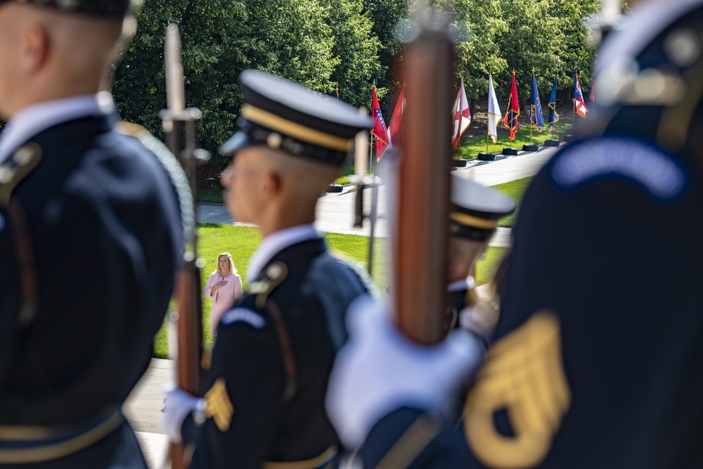 Army Full Honors Wreath-Laying at the Tomb of the Unknown Soldier in Honor of the U.S. Army’s 246th Birthday