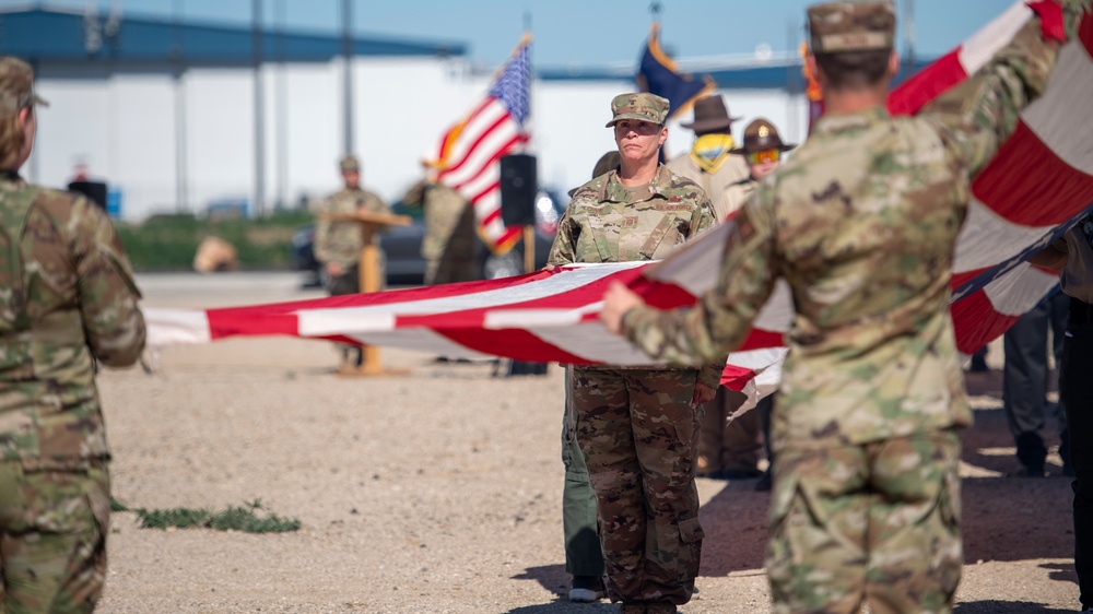 Gowen Field Flag Day and Retirement Ceremony