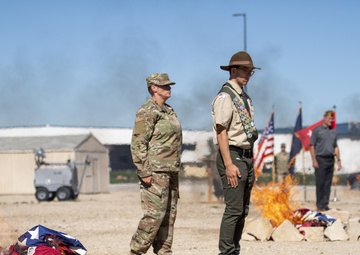 Gowen Field Flag Day and Retirement Ceremony