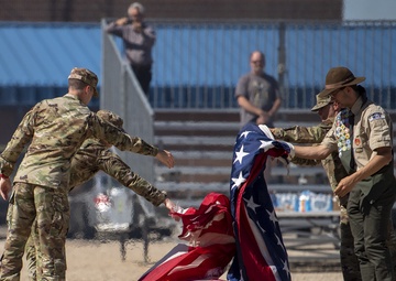 Gowen Field Flag Day and Retirement Ceremony