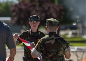 Gowen Field Flag Day and Retirement Ceremony
