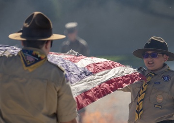Gowen Field Flag Day and Retirement Ceremony