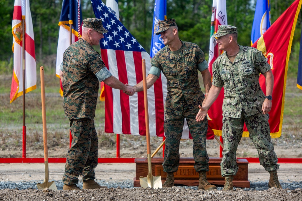 II MEF operations center groundbreaking ceremony