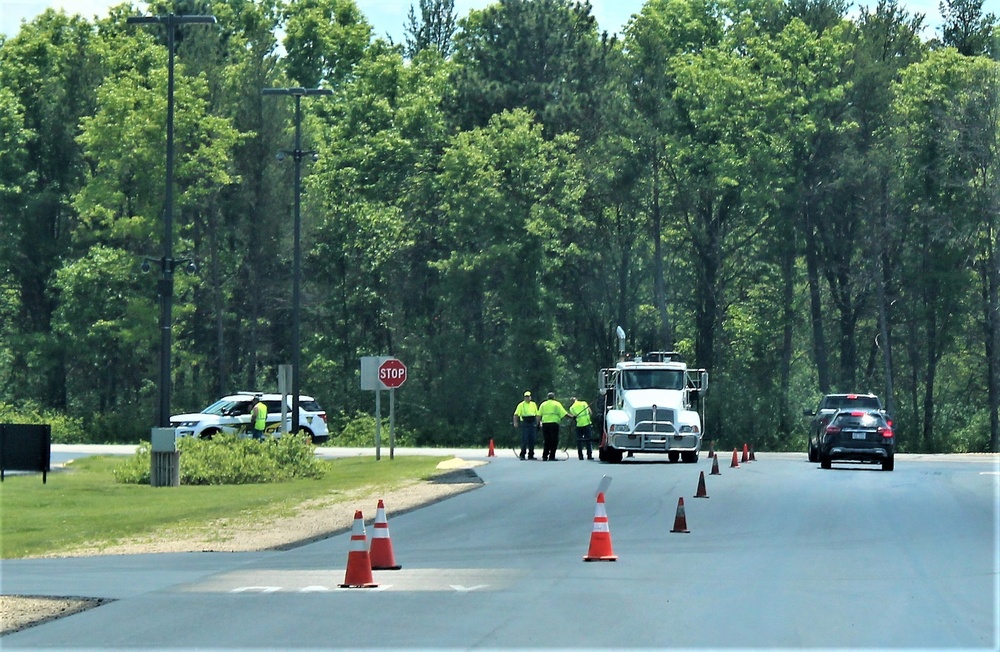 Contractors complete seal-coating work around Fort McCoy