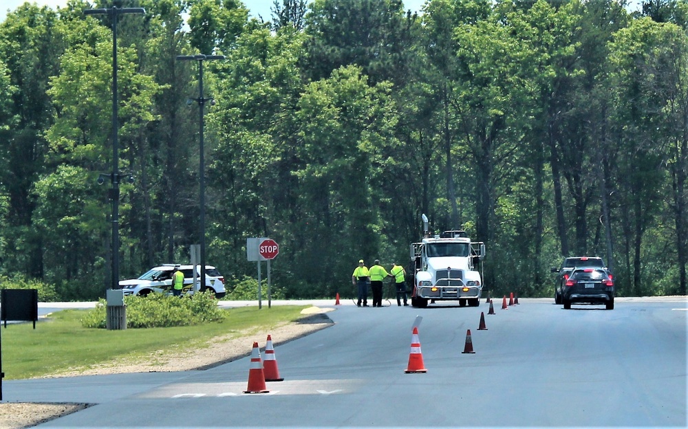 Contractors complete seal-coating work around Fort McCoy