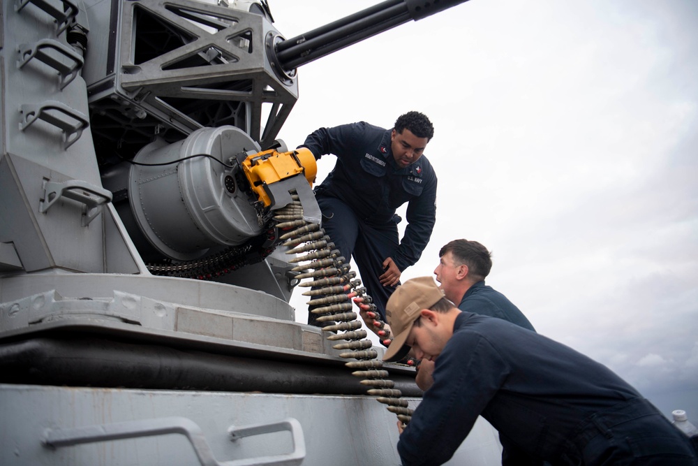 Howard Conducts CIWS Live-Fire Exercise