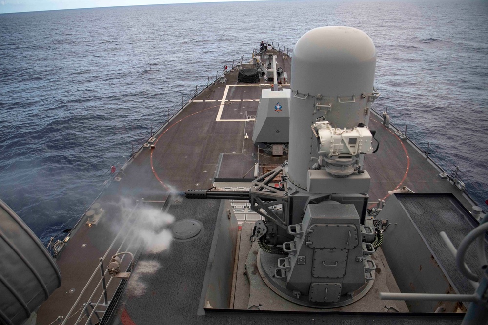 Howard Conducts CIWS Live-Fire Exercise