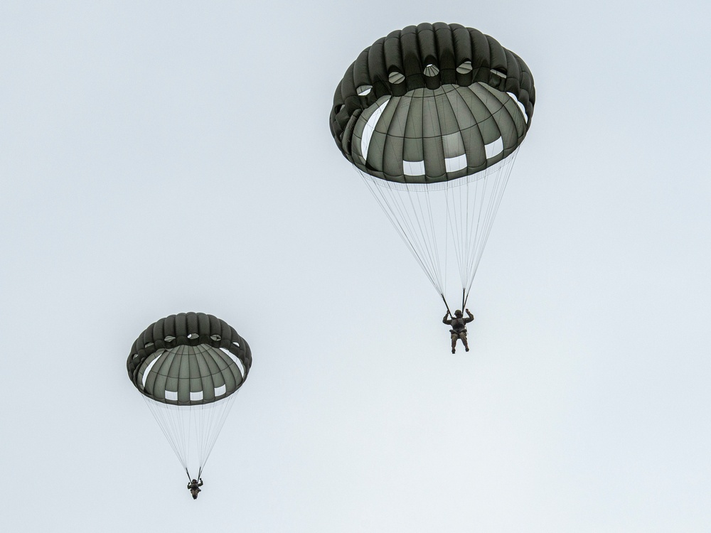 Soliders and Airmen Conduct Airborne Operations