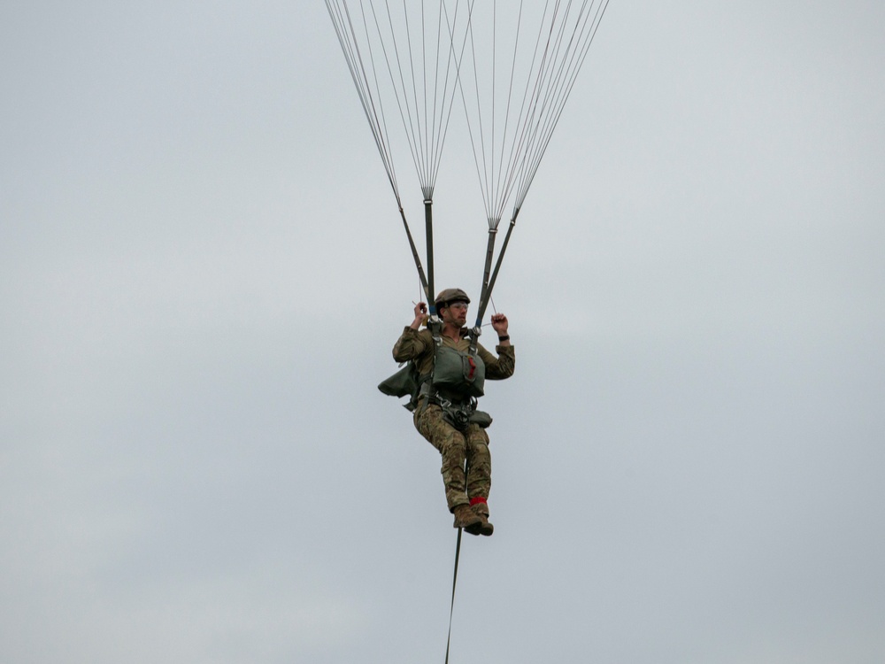 Soliders and Airmen Conduct Airborne Operations