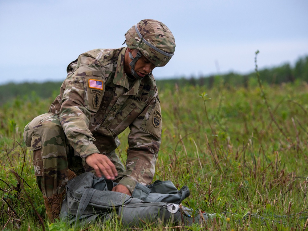 Soliders and Airmen Conduct Airborne Operations