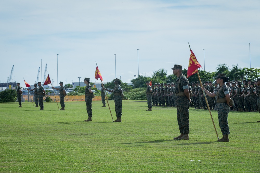 Welcome To The Team | CLR-37 conducts a change of command ceremony