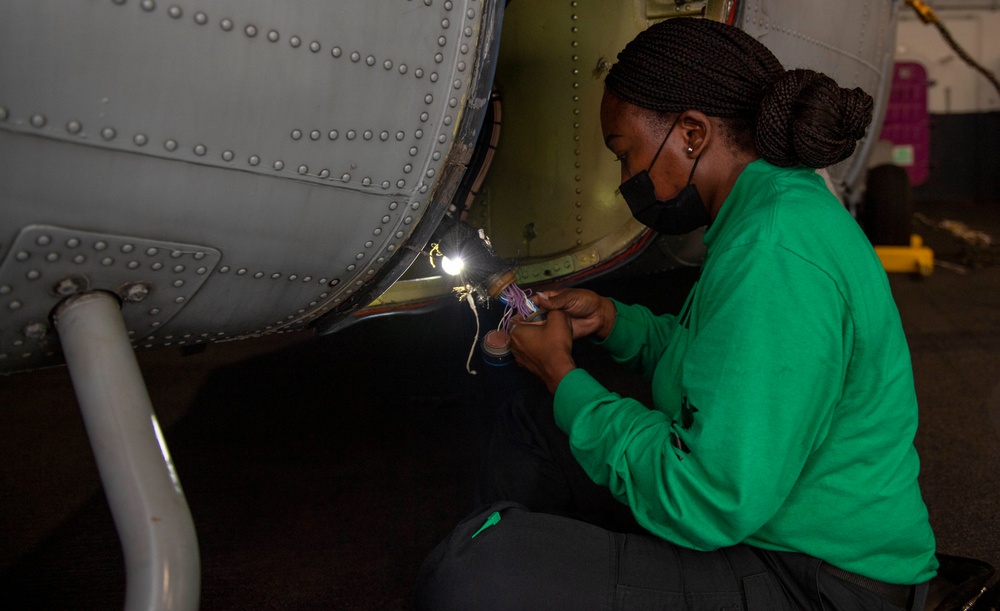 USS Harry S. Truman (CVN 75) transits the Atlantic Ocean.