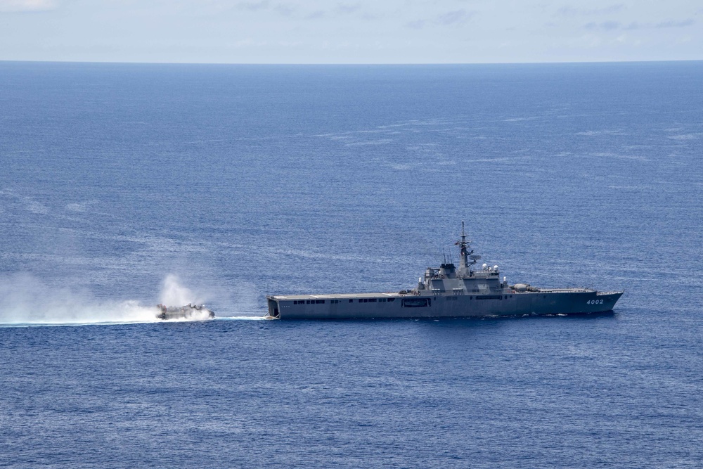 USS America (LHA) Conducts A Codeployment Exercise With The Japan Maritime Self Defense Force
