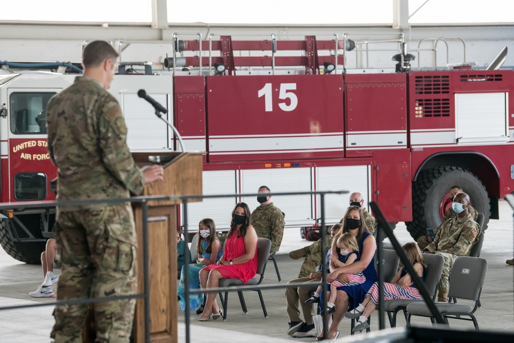 424th Air Base Squadron Change of Command