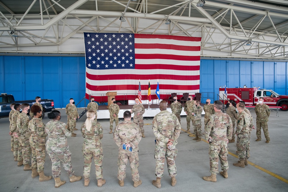 424th Air Base Squadron Change of Command