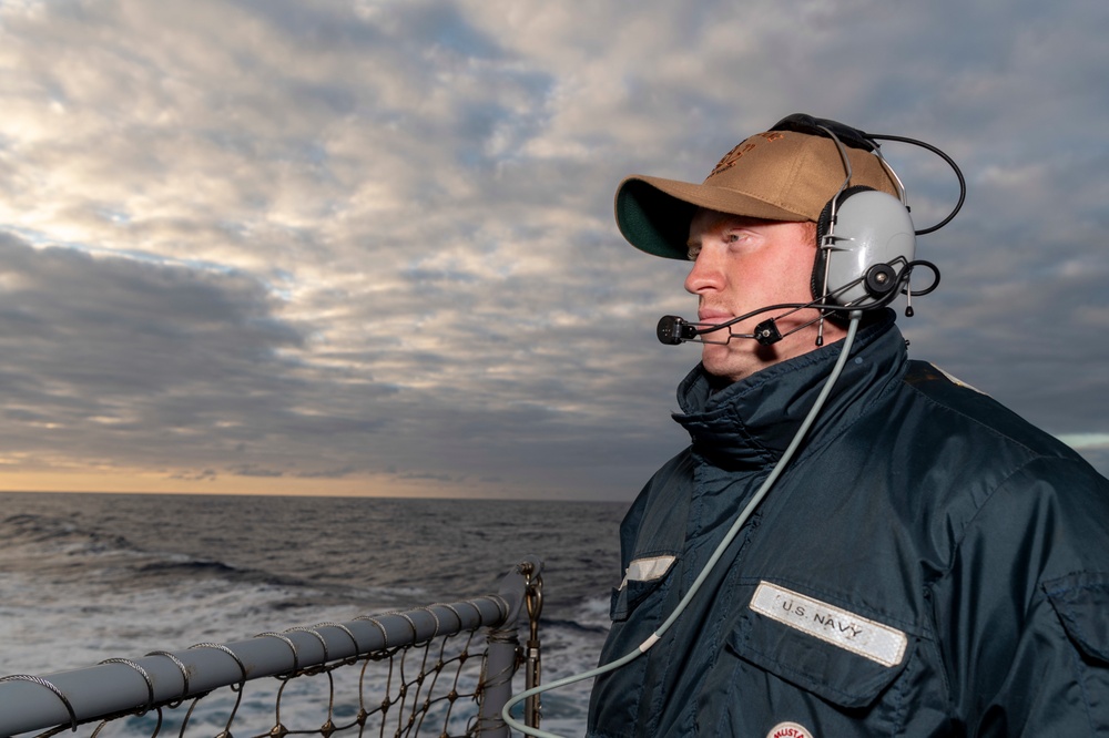 O’kane Sailor stands watch