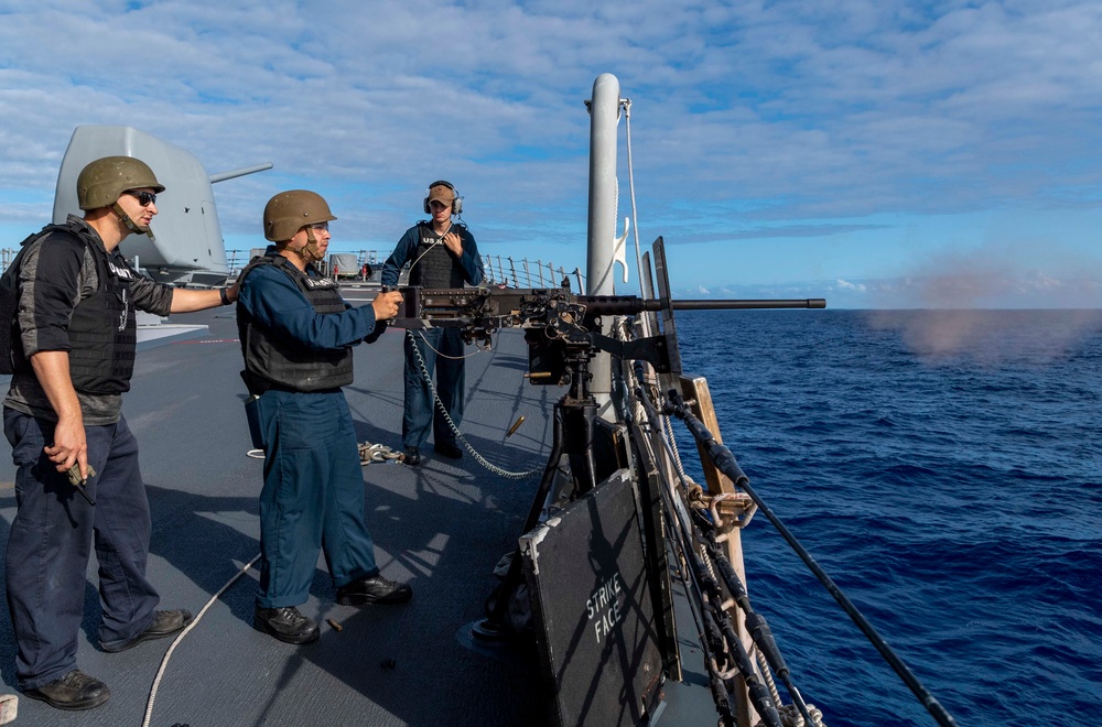 USS O’Kane Sailors cunduct a GUNEX