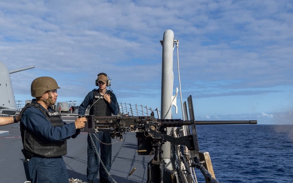 USS O’Kane Sailors cunduct a GUNEX