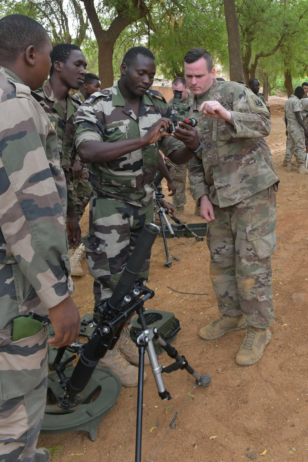 U.S, Niger Forces Conduct Joint Mortar Training Event