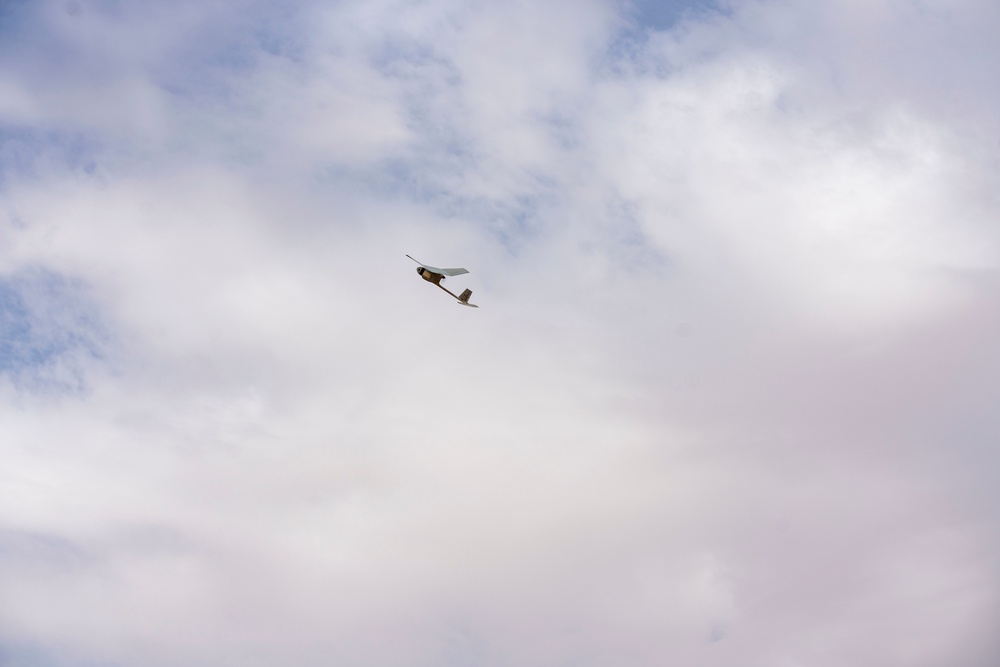 BLT 1/4 Marines launch RQ-11 Raven