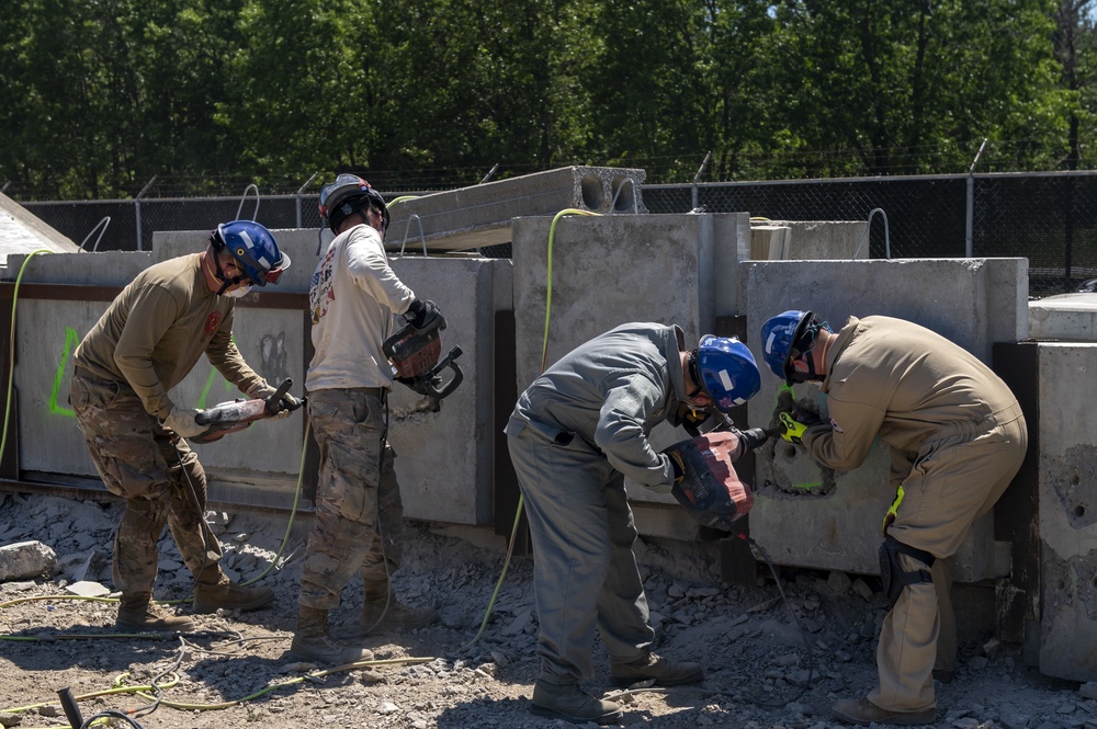 Firefighters conduct USAR training at PATRIOT 21