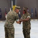 Lt. Col. Fred Glencamp receives the Meritorious Service Medal from Col. Kipp A. Wahlgren, commanding officer, MFSC