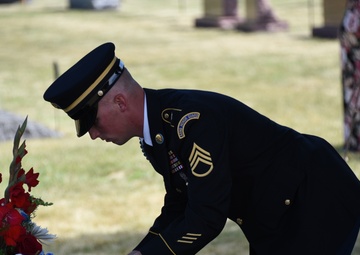 Remains of U.S. Army Cpl. Eldert J. Beek escorted