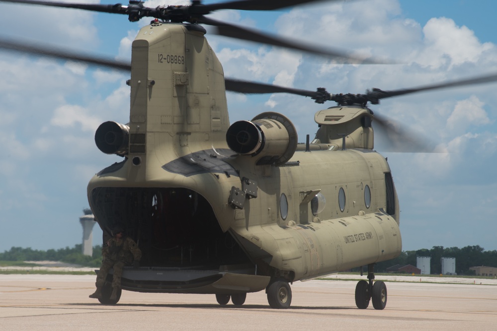 Chinook joint medical evacuation exercise