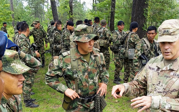 Colombian Army trains at JRTC, conducts Staff Talks with Army South