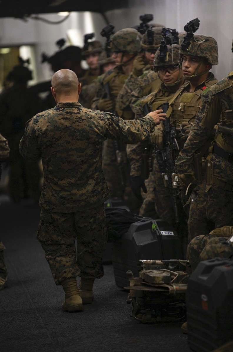 US Marines conduct a Maritime Interdiction Operation training exercise