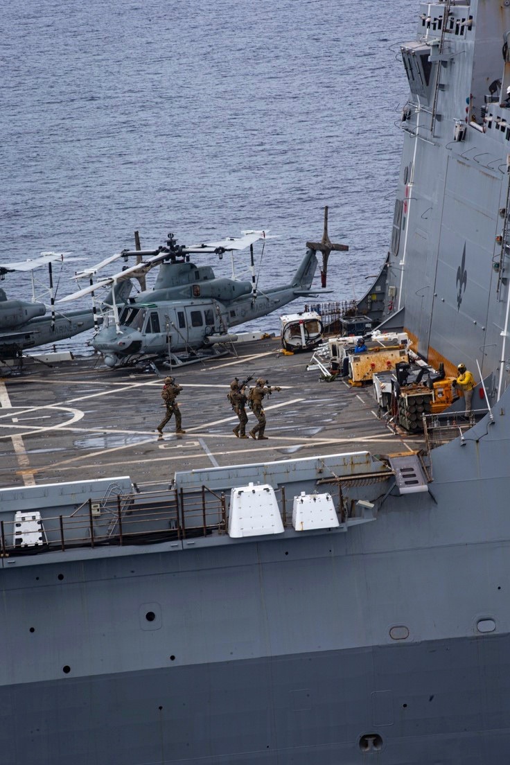 US Marines conduct a Maritime Interdiction Operation training exercise