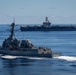 USS Dewey and USS Carl Vinson Transit the Pacific Ocean