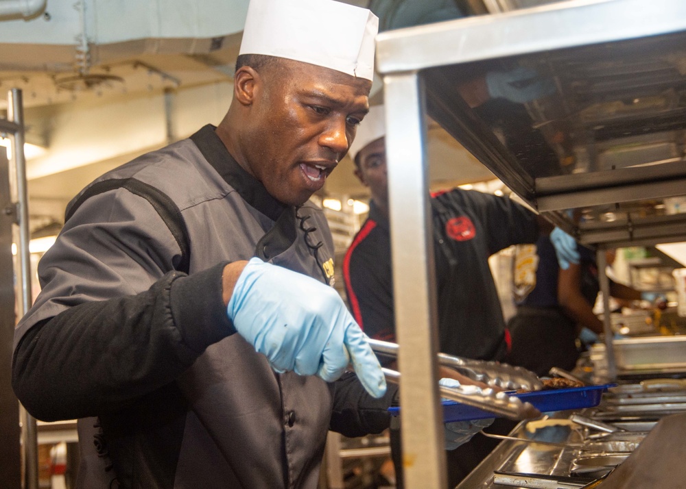 USS Harry S. Truman (CVN 75) transits the Atlantic Ocean.