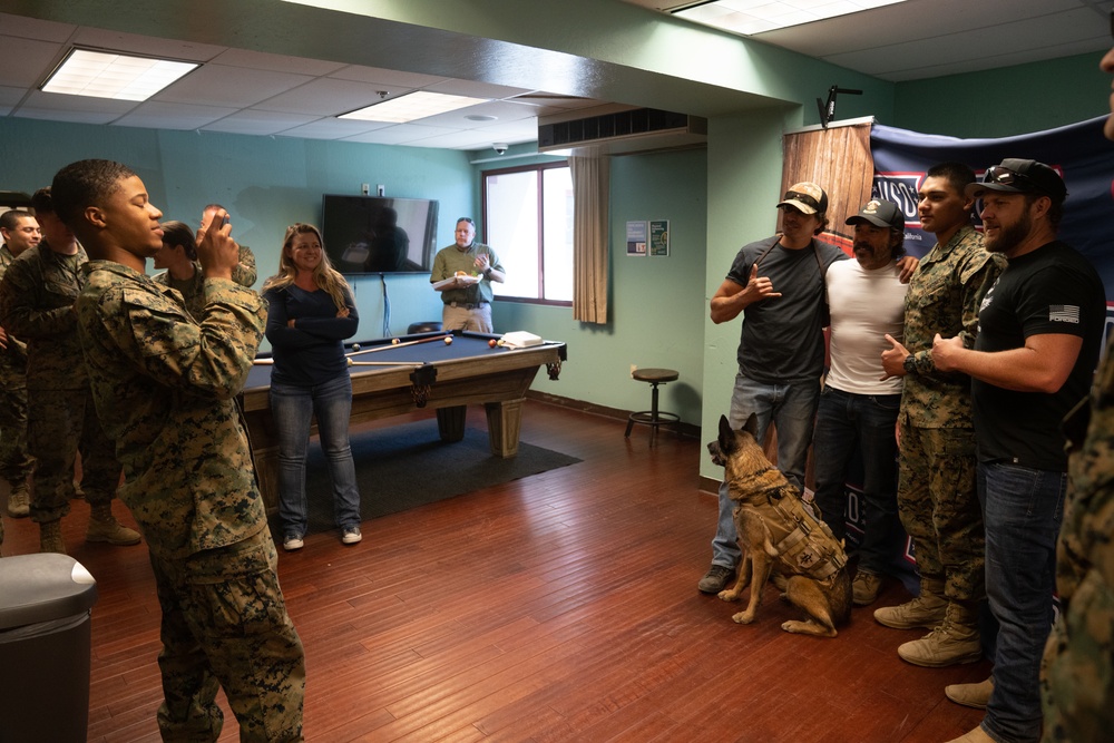 CBS’ Seal Team cast members visit MWTC Marines