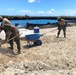NMCB-4 and 7th ESB construct mooring bollards for the Tinian Harbor