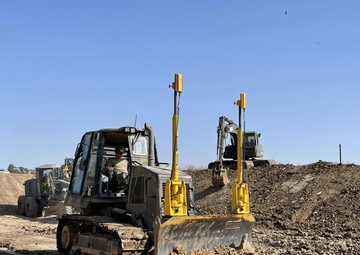 NMCB 11 Installs Trimble Grade Control System on a Caterpillar Crawler