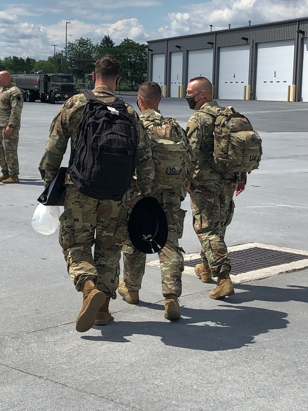 1-104th Cavalry Soldiers depart for deployment to the Middle East