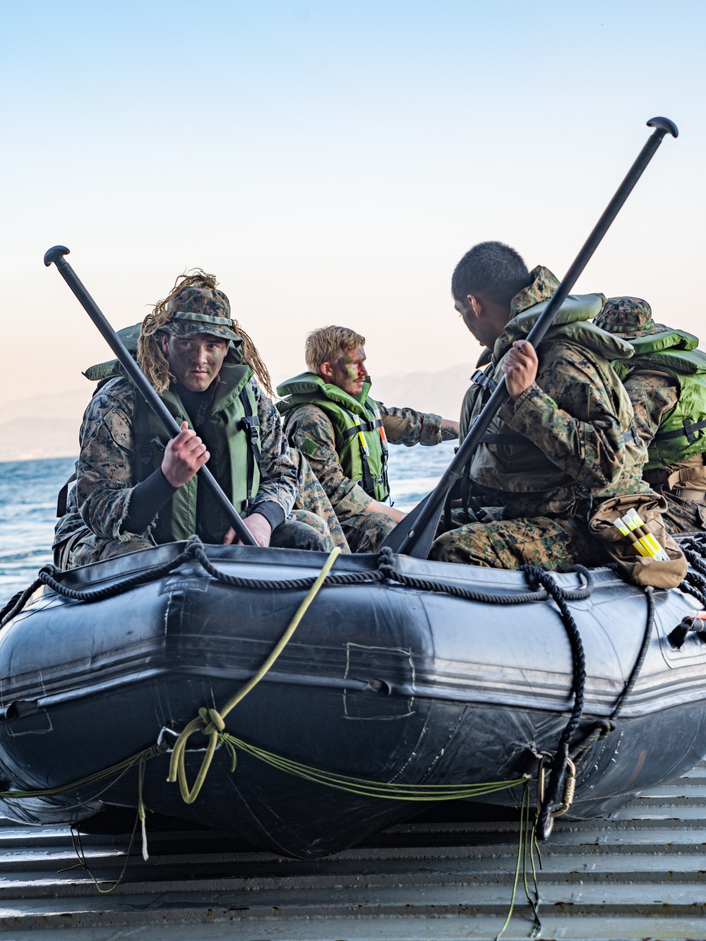 BLT 1/4 Marines conduct small boat raid training