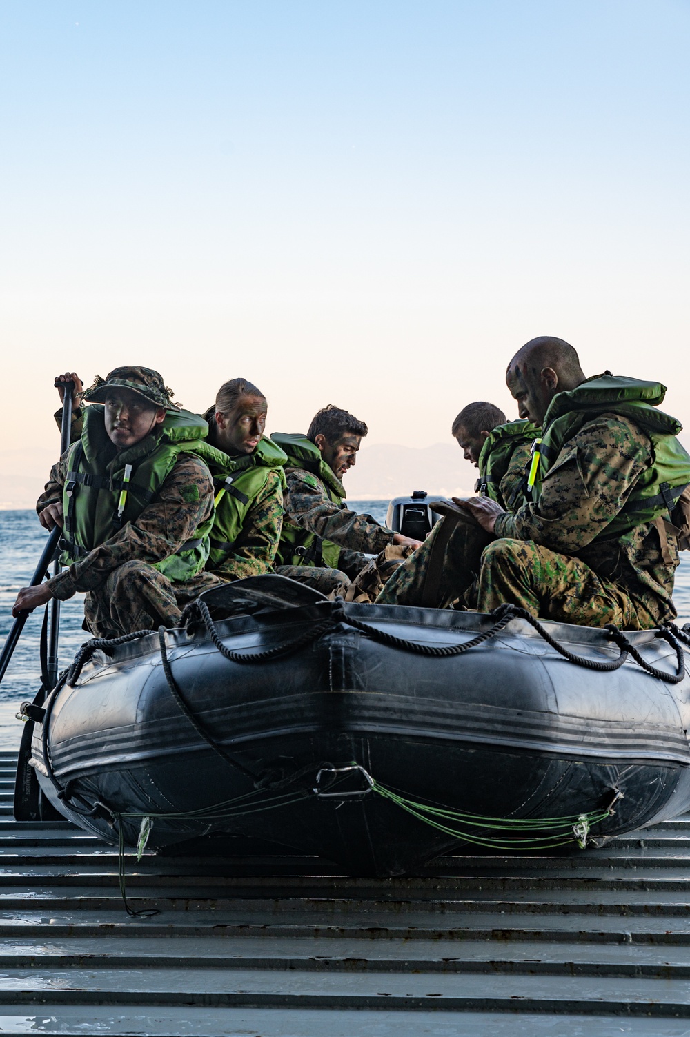 BLT 1/4 Marines conduct small boat raid training