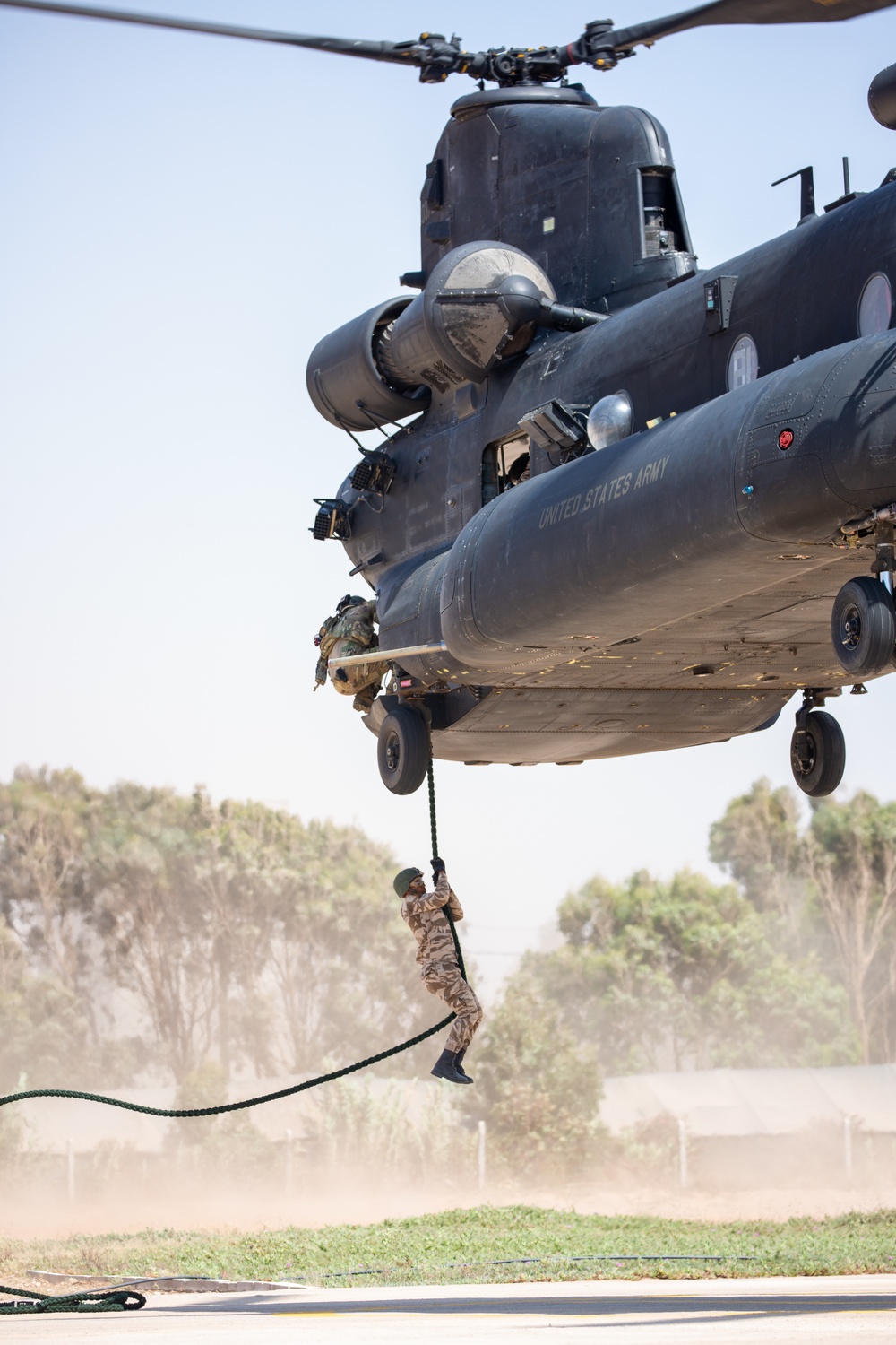 African Lion 2021 - 160th SOAR, 19th SFG and Moroccan Forces Fast Rope