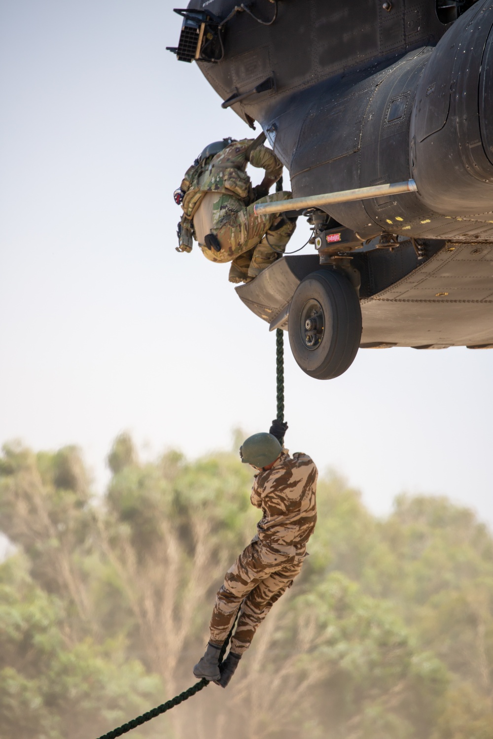 African Lion 2021 - 160th SOAR, 19th SFG and Moroccan Forces Fast Rope