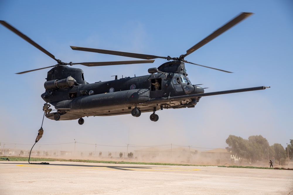 African Lion 2021 - 160th SOAR, 19th SFG and Moroccan Forces Fast Rope