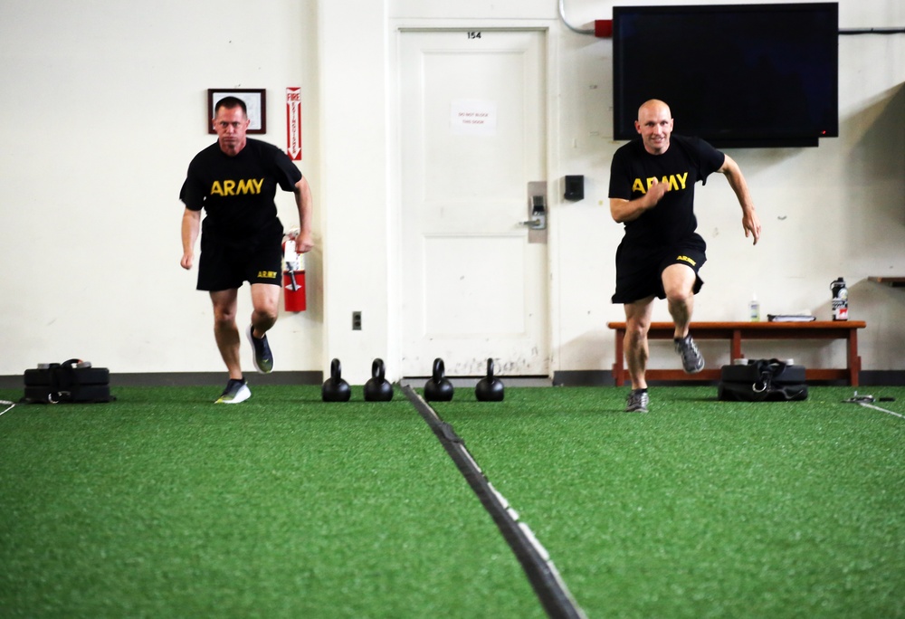 Guardsmen take on Army Combat Fitness Test