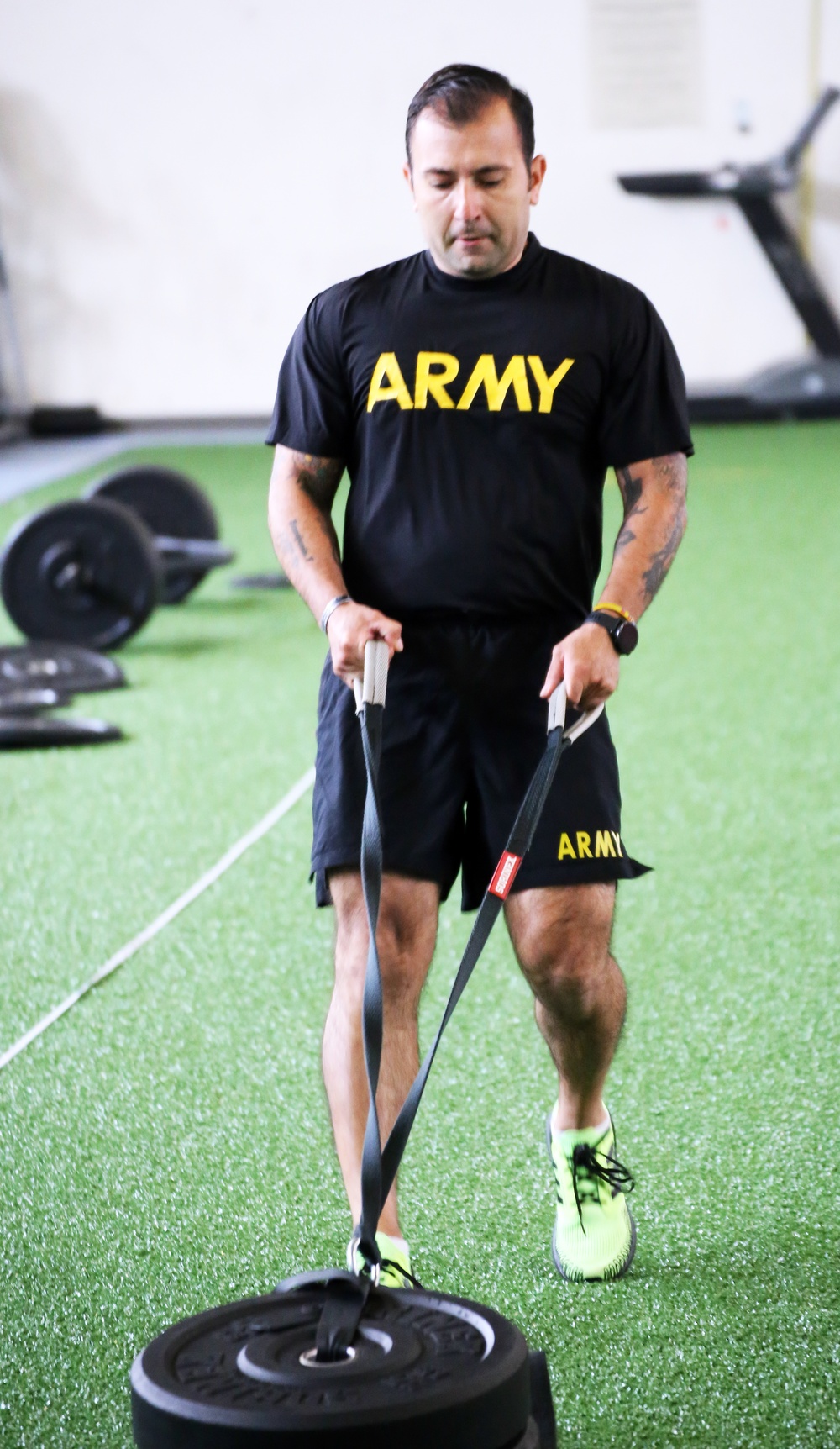 Guardsmen take on Army Combat Fitness Test