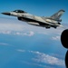 Hellenic F-16 Fighting Falcon Escorts a B-52H