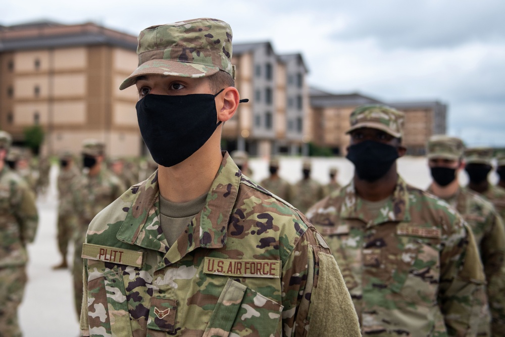 U.S. Air Force Basic Military Training Graduation and Coining Ceremony