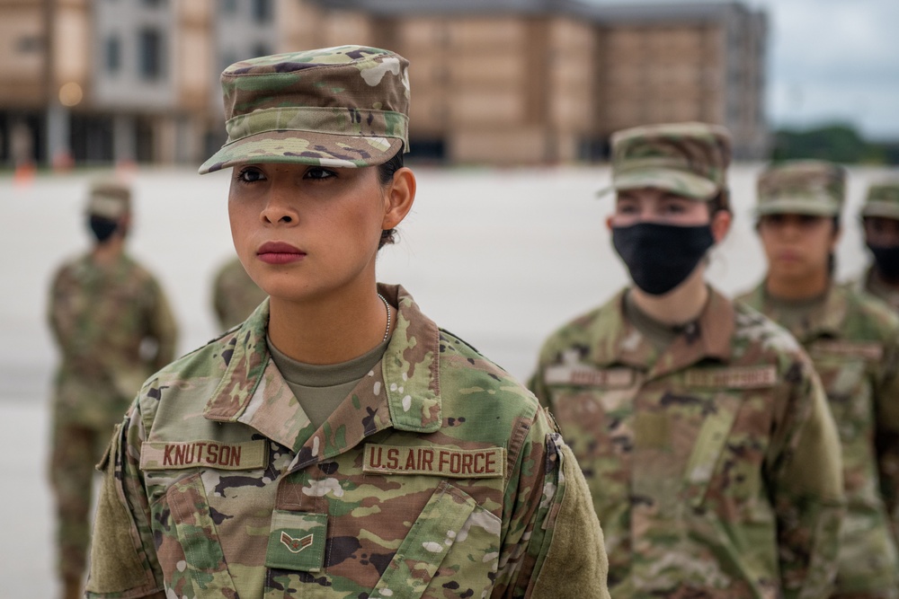 U.S. Air Force Basic Military Training Graduation and Coining Ceremony